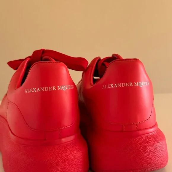 Alexander Mcqueen All Red Sneaker trainers - Women’s sz 8.5 US (EU 39) *RARE - Picture 4 of 10